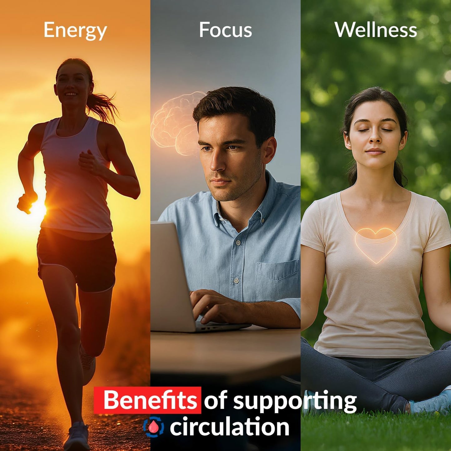 Herbal Circulation Support Drops 100ml | Supports Circulatory Wellness with Hawthorn, Garlic, Ginkgo, Cayenne, Milk Thistle, Bilberry & Valerian | Supports Vitality & Daily Wellness