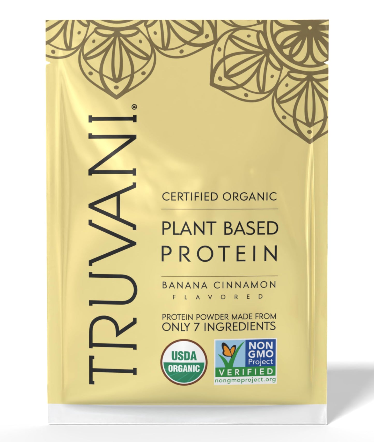 Truvani Organic Plant Based Protein Powder | Vanilla | 1 Serving | Vegan | 20g Pea Protein | Keto | Gluten & Dairy Free | Low Carb | No Added Sugar