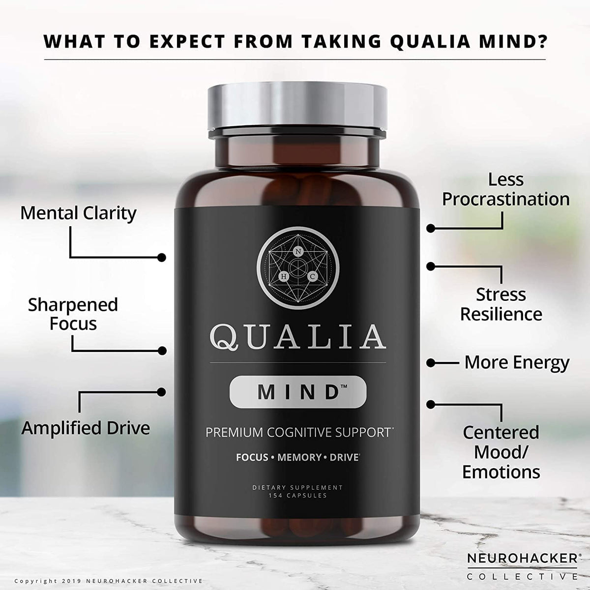 NEUROHACKER COLLECTIVE Qualia Mind Caffeine Free -The Most Advanced Nootropic