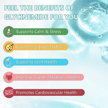 CANLIST Magnesium Glycinate Supplements 450mg for Bone & Muscle Health, Supports Deep Sleep, Muscle Relaxation & Stress Relief, High Absorption, Vegan, Non-GMO, 90 Capsules