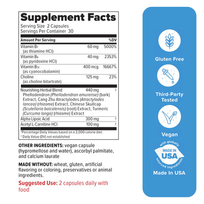 Redd Remedies, Nerve Shield, Supports Healthy Nerve Structure and Circulation, 60 Vegan Capsules