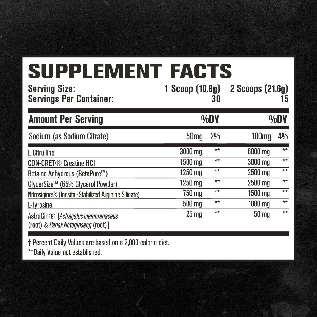 Nitric Surge Stim Free Pre Workout Powder - Caffeine Free Nitric Oxide Supplement