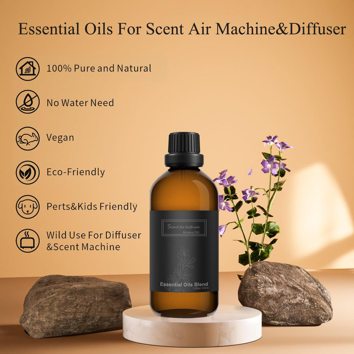 Homnas White Tea Essential Oil 100ML, Hotel Collection 100% Pure and Natural Aromatherapy Oil
