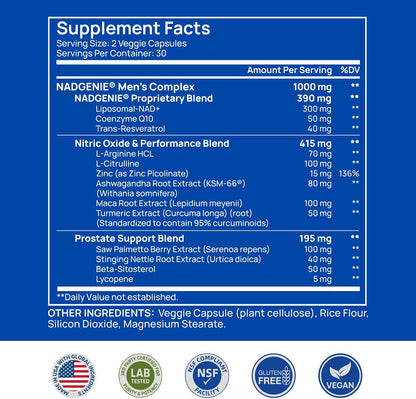Selerb NAD+ Supplements for Men & 18 in 1 Magnesium Complex – Cellular Energy, Muscle, Sleep & Bone Support with Nitric Oxide, Resveratrol, CoQ10, Liposomal Magnesium, D3 & K2