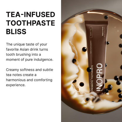 INOPRO Whitening Hydroxyapatite Toothpaste with Probiotic for Sensitive Teeth, Fluoride Free Enamel Support Toothpaste, SLS Free, Baking Soda, Coconut Oil, 5oz