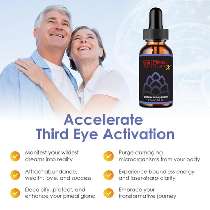 Pineal Guard X, Pineal Gland Supplement - Brain Support, Focus, and Memory | Liquid Dropper for the Brain, Activate, and Protect Your Pineal Gland, Third Eye Awakening