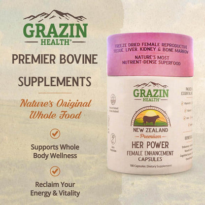 Bovine Organ Complex 3000mg per Serving (30 Servings) | Pancreas, Liver, Spleen, Kidney, Heart (600 Mg per Organ per Capsule) Grass Fed