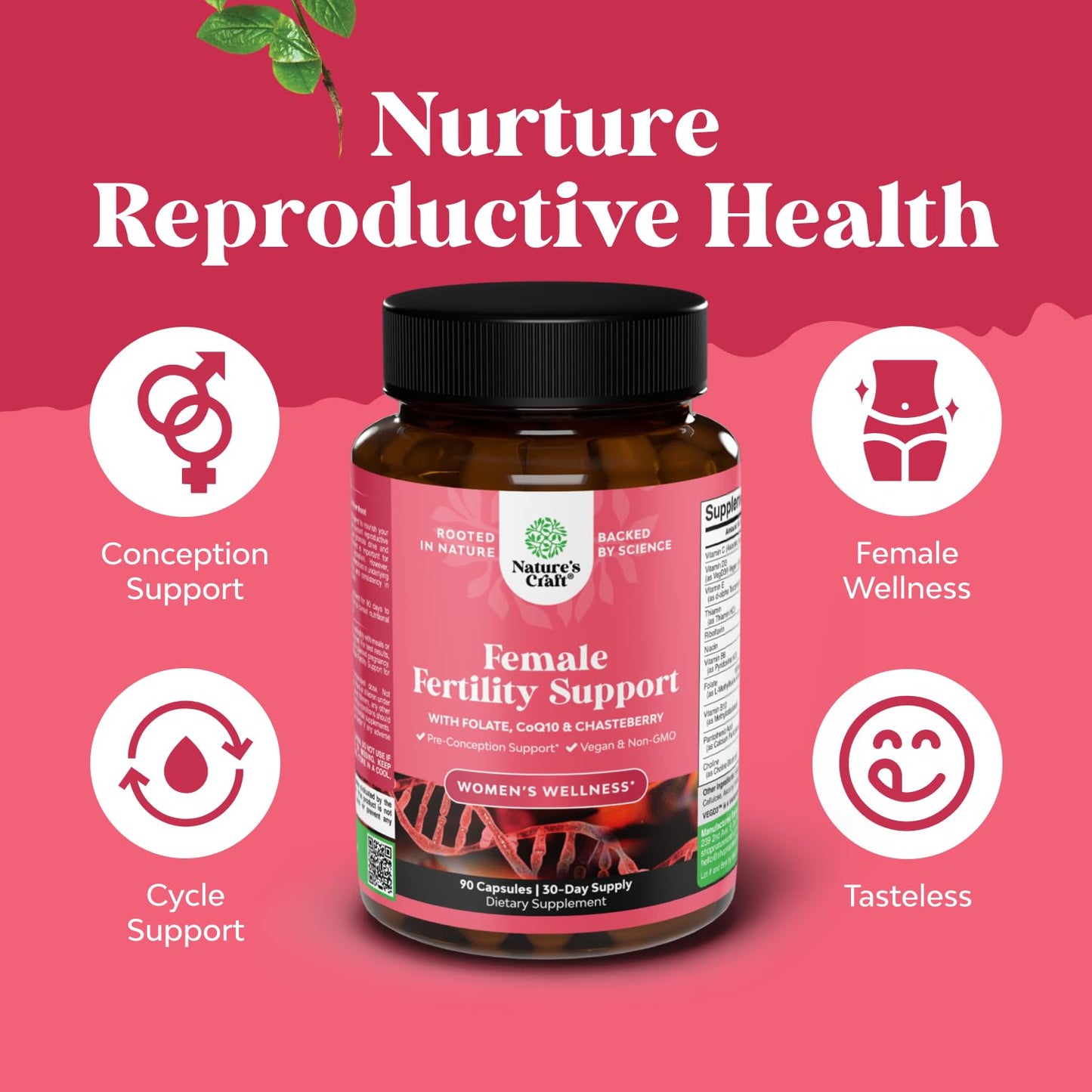 Pre Conception Male Fertility Supplement - Semen Volume Booster with CoQ10, Maca Root, Methyl Folate & D-Aspartic Acid - Mens Fertility Supplement for Sperm Motility - Conception for Him - 90 Count