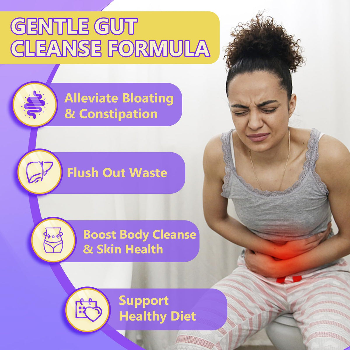 Probiotics for Women & Men Digestive Health，120 Billion CFUs, Prebiotics and Probiotics