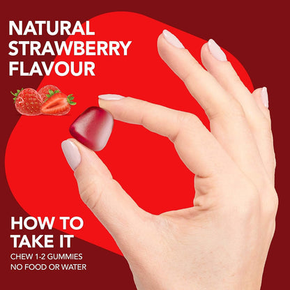 Plant.O Organic Probiotic Gummies for Women, Men & Kids [5 Billion CFUs USDA Certified] Help Support Digestion, Bloating, Constipation & Immune System, Strawberry Flavor, 30 Chewable Probiotics