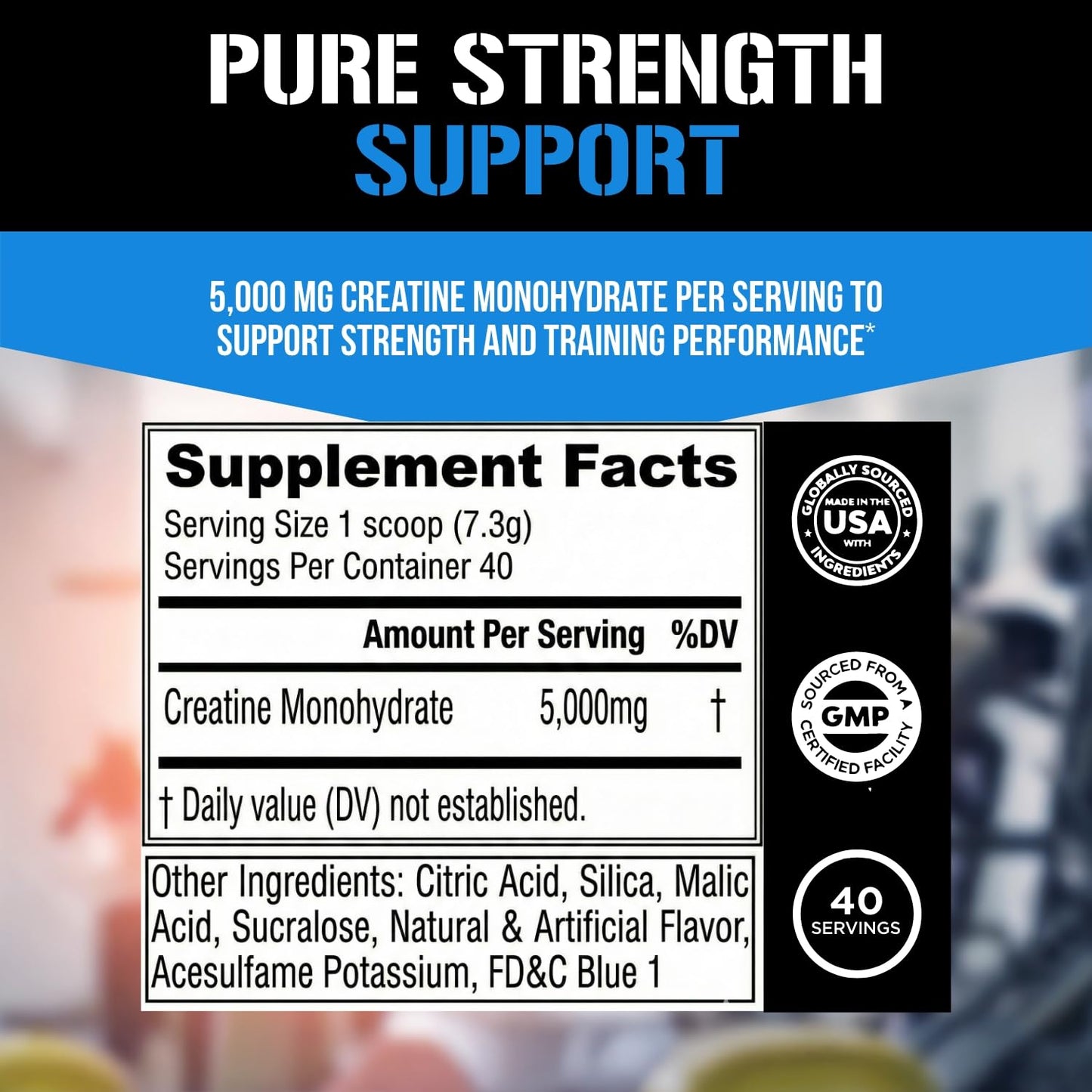 Evlution Nutrition Creatine 5000 - Supports Faster Recovery Lean Muscle Growth & Performance - Pre & Post Workout Powder - 5000mg Pure Creatine Monohydrate Per Serving - 60 Servings - Unflavored