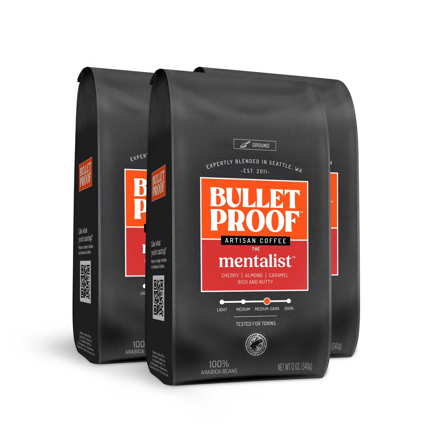 Bulletproof Original Medium Roast Ground Coffee,100% Arabica Coffee, Clean Coffee Tested for Toxins, Sustainably Sourced, 12 Ounces