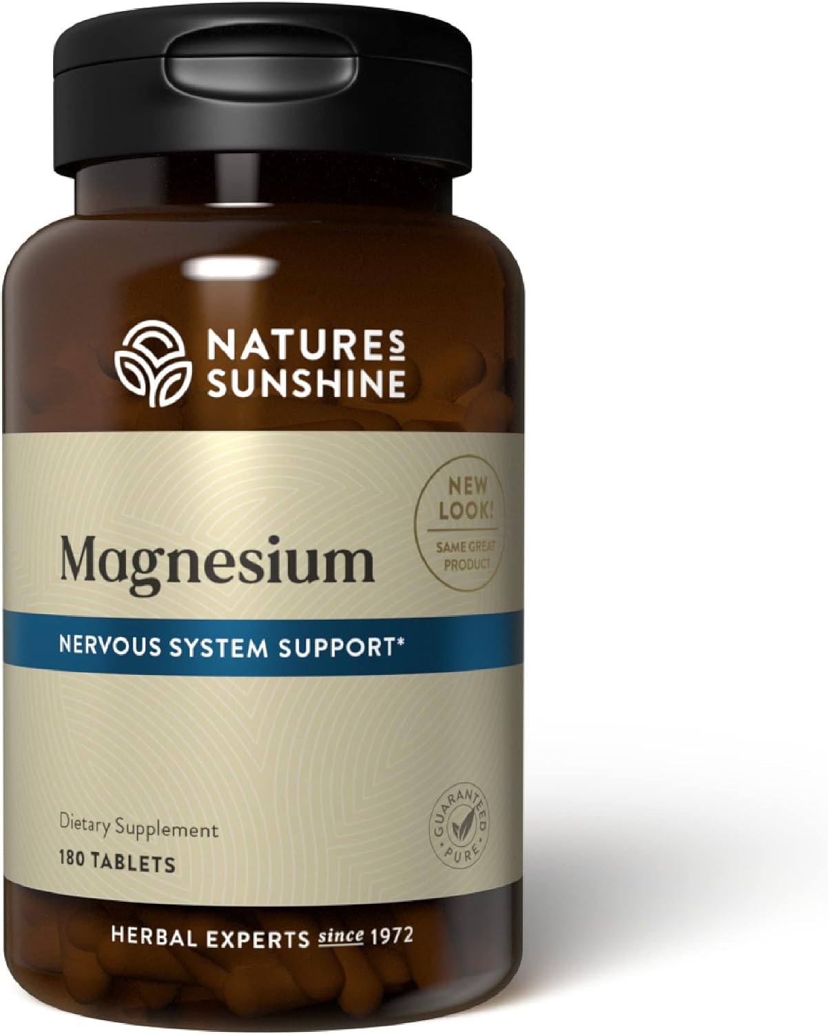 Nature's Sunshine Magnesium, 250 mg, 180 Tablets | Supports Both The Nervous and Structural Systems by Helping Muscles Relax and Maximize Energy Production