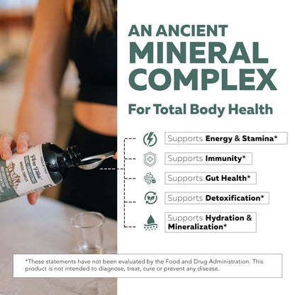Flora Fulvic | Fulvic Acid + Humic Acid Complex – 550 mg |Mined in Utah, Prehistoric Deep Earth Extract | Immunity, Gut, Digestion – Natural Trace Mineral Complex, Fulvic Acid Supplement – 60 Capsules