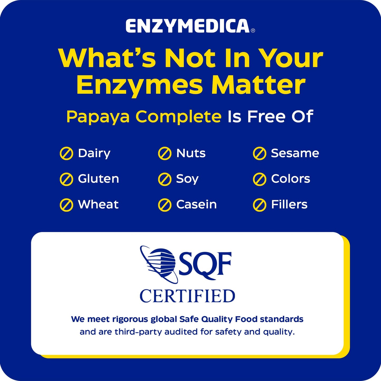 Enzymedica Papaya Complete - Papaya Enzymes Chewable, Digestive Enzyme Supplement for Women and Men, Digestion & Gut Health Support, High Potency Bromelain & Papain, Vegan, Gluten Free - 120 Tablets
