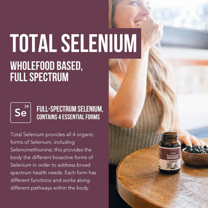 Total Selenium - 200 mcg, Plant-Based - Full Spectrum, Contains 4 Essential Organic Forms of Selenium Including Selenomethionine - Derived from Garlic - 60 Capsules