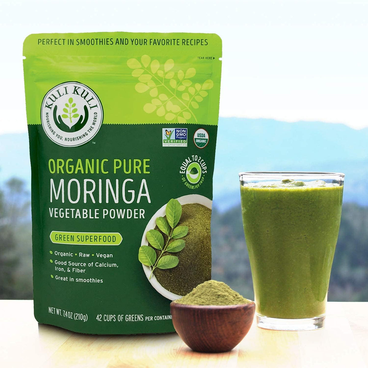 Kuli Kuli Moringa Vegetable Powder, 7.4 oz