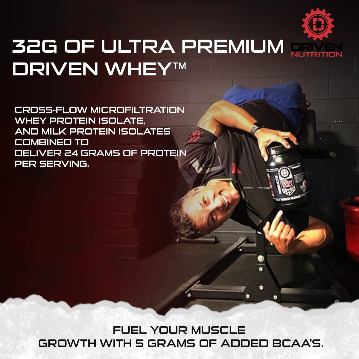 Driven WHEY- Grass Fed Whey Protein Powder: Delicious, Clean Protein Shake