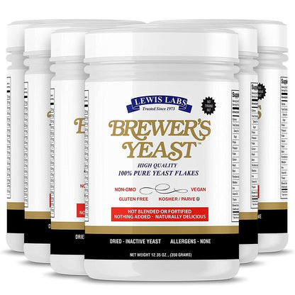 Brewers Yeast Flakes for Lactation Cookies, Breastfeeding Supplement to Boost Mother's Milk (1 Pack) - Non Fortified, Unsweetened - Kosher, Gluten Free, Non GMO, Vegan, Plant Based Protein Powder