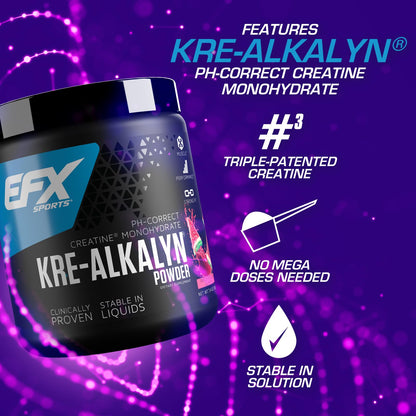 EFX Sports Kre-Alkalyn EFX Powder | pH Correct Creatine Monohydrate Powder Supple