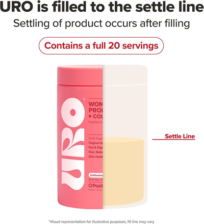 URO Probiotic + Collagen Powder – Vaginal, Skin & Gut Health – 20 Servings