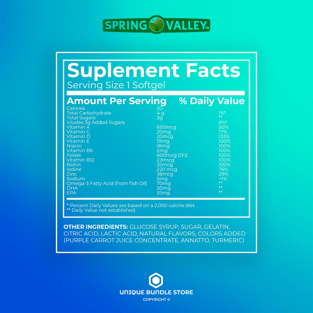 Spring Valley, Prenatal Vitamins Gummies, 90 Count with DHA and Folic Acid