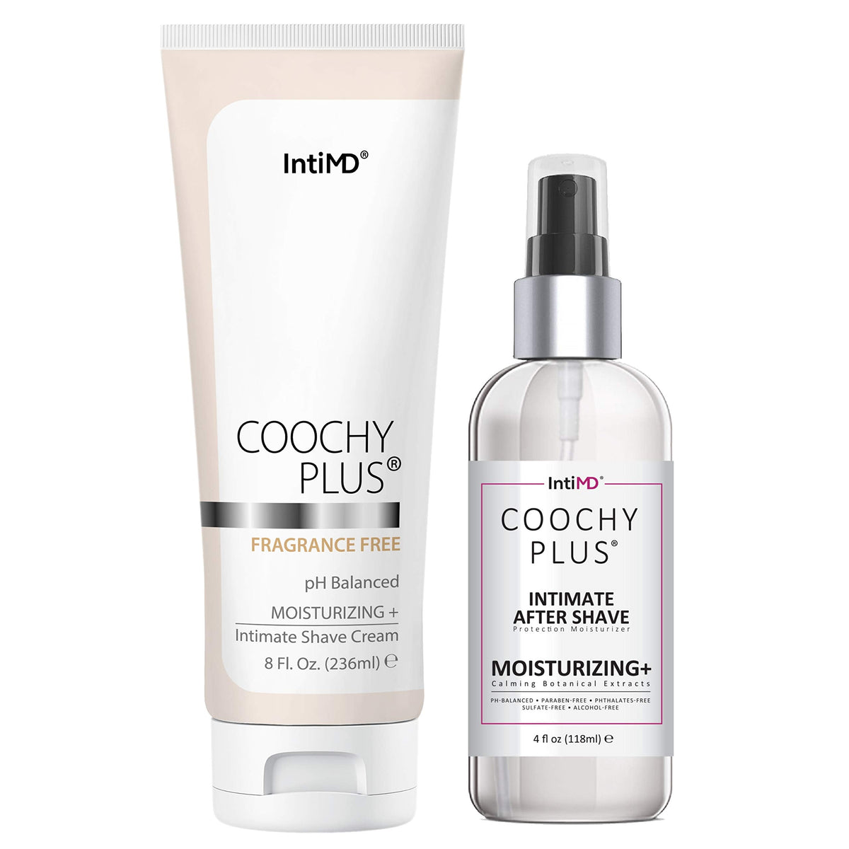 Coochy Plus Intimate Shaving Complete Kit - FRAGRANCE FREE & After Shave Protection 