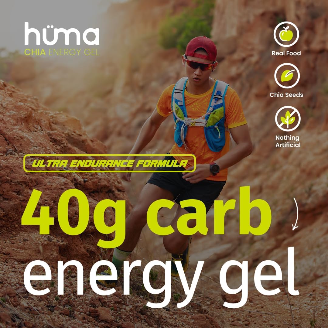 Huma Ultra Energy Gel, Apple Pie, 8 Gels