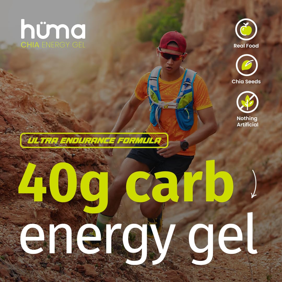 Huma Ultra Energy Gel, Apple Pie, 8 Gels