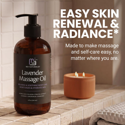 Anti Cellulite Massage Oil for Massage Therapy with Collagen (8 Fl Oz)