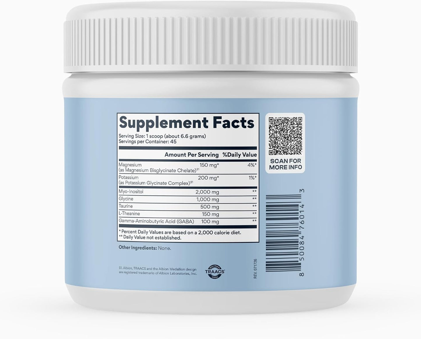 MYOXCIENCE Myo Relax & Calm | Myo-Inositol, L-Theanine, Taurine, Magnesium & GABA | Supports Sleep, Neurotransmitter & Hormone Support (Unflavored) (60 Servings)