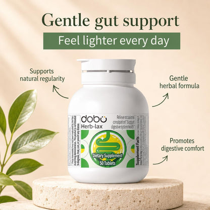 DOBO Senna Laxative Tablets for Constipation Relief,Gentle Herbal Lax | Stool Softener with Overnight Relief, Natural Formula,50 Count