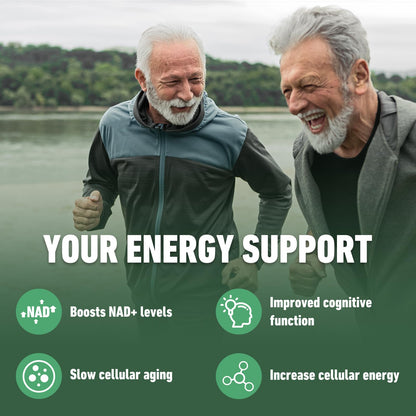 Airboy NAD+ Supplement, Liposomal Nicotinamide Riboside 900 mg with Resveratrol & Quercetin, NMN Supplement Alternative, Third-Party Tested, Anti-Aging, Energy, Focus- 80 Count