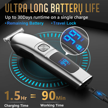 Ufree Beard Trimmer for Men, Waterproof Electric Razor Hair Trimmer, Cordless Hair