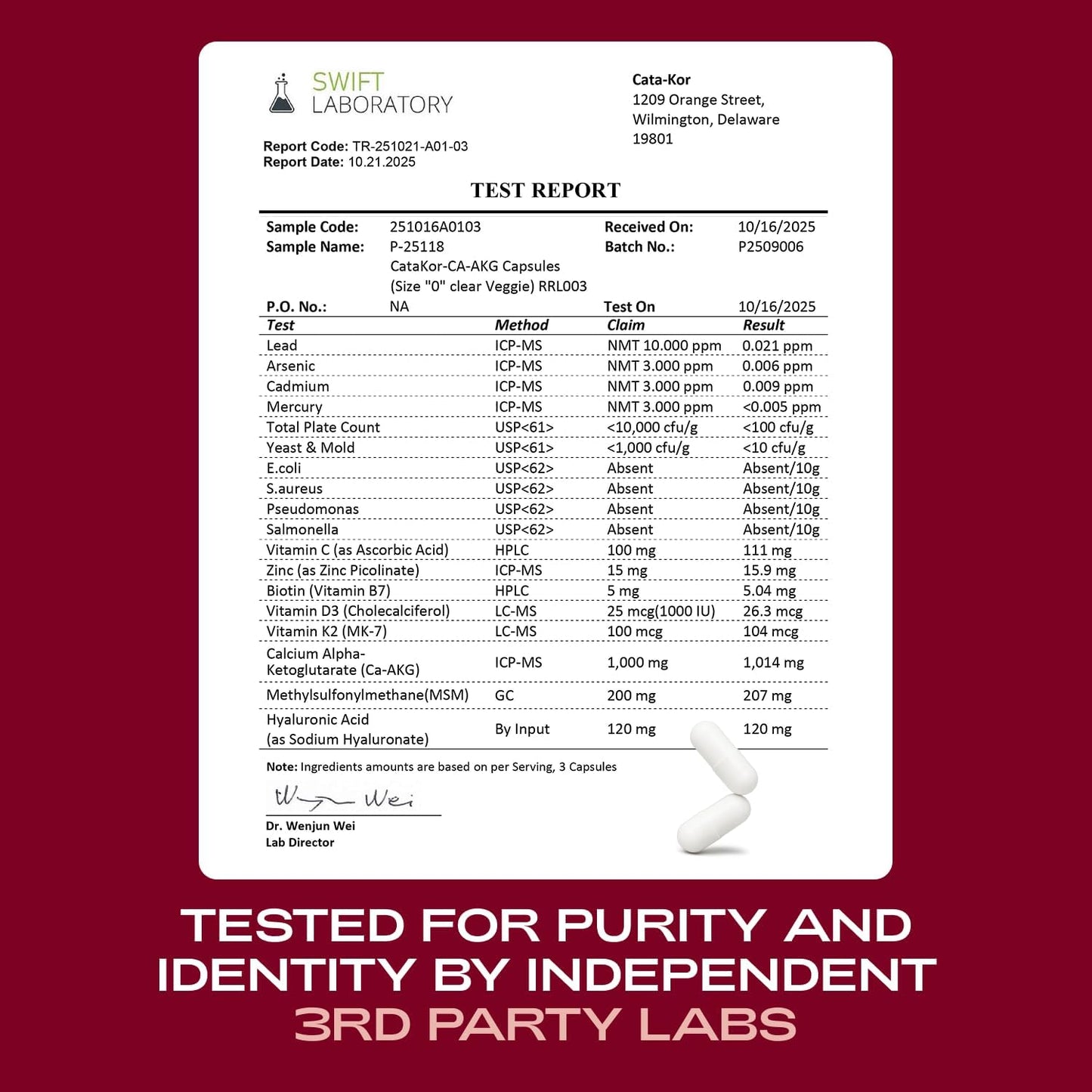 Cata-Kor NAD+ Supplement & Ca-AKG Complex - Liposomal NAD+ Supplement with Resveratrol (60 Capsules) & Ca-AKG, MSM, Hyaluronic Acid & Biotin Beauty Complex (90 Capsules)