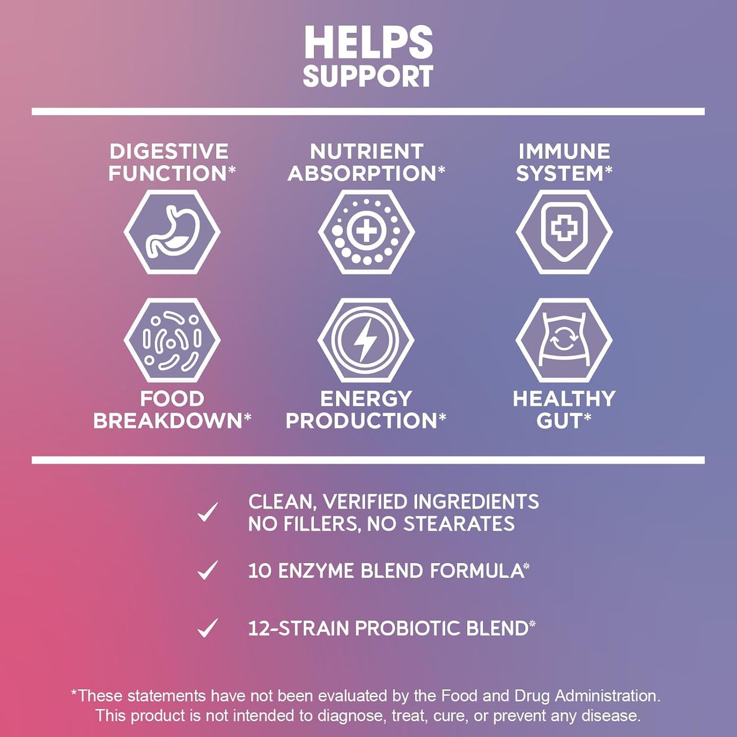 BioEmblem Triple Magnesium Complex & Digestive Enzymes for Muscles, Nerves, & Energ & Nutrient Absorption & Digestive Support