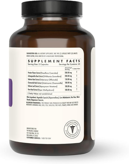 Restful Sleep - Melatonin-Free, Kava, Ashwagandha & Valerian Root, 120ct