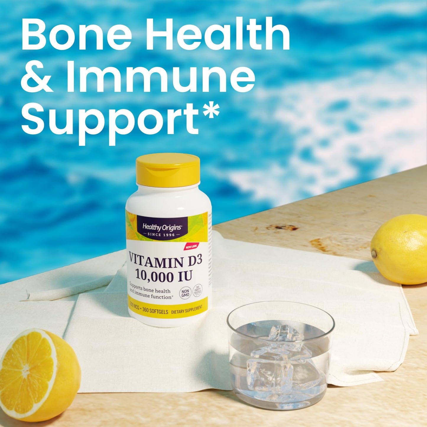 Healthy Origins Vitamin D3 10,000 IU 250 mcg, 360 Softgels