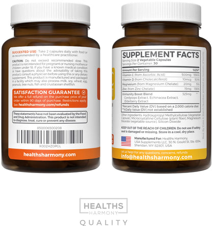 Vegan Vitamin C Gummies for Adults - Immune Support Gummies with Chewable Vitamin C 500mg per Serving for Daily and Seasonal Wellness - High Potency Non-GMO Formula - Orange Flavor (1 Month Supply)