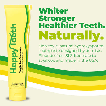 Hydroxyapatite Toothpaste, Whitening, Fluoride Free, Fresh Mint, 4oz