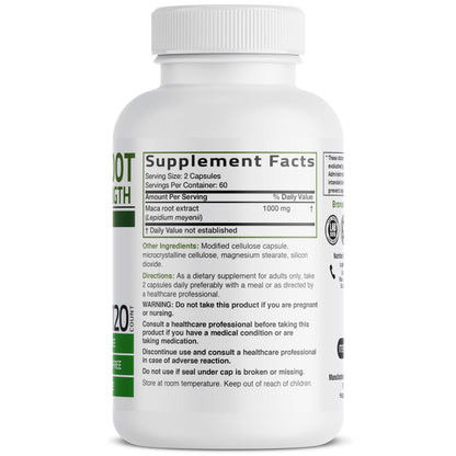 Bronson Maca Root Extra Lepidium Meyenii, Non-GMO, 90 Vegetarian Capsules