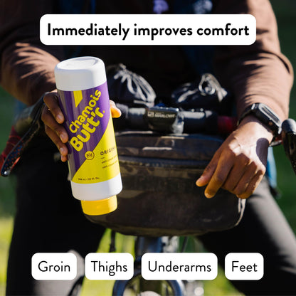 Chamois Butt'r Original Anti-Chafe Cream, 8 oz tube | For Cycling, Running & Active Lifestyles - Helps Prevent & Soothe Chafing, Non-Greasy, Easy Rinse, Skin-Friendly Formula