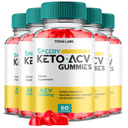 (5 Pack) Speedy Keto ACV Gummies Advanced Weight Loss, Speedy Keto ACV Gummies