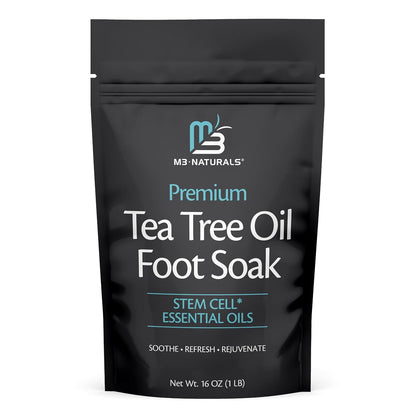 Soothing Tea Tree Oil Foot Soak with Stem Cell and Epsom Salt, 16 oz by M3