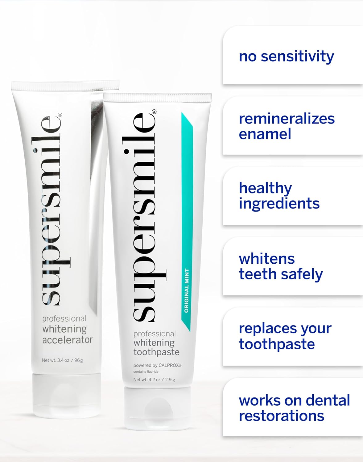 Supersmile Professional Whitening System, Toothpaste + Accelerator, 4.2 Oz