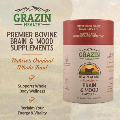 Bovine Organ Complex 3000mg per Serving (30 Servings) | Pancreas, Liver, Spleen, Kidney, Heart (600 Mg per Organ per Capsule) Grass Fed