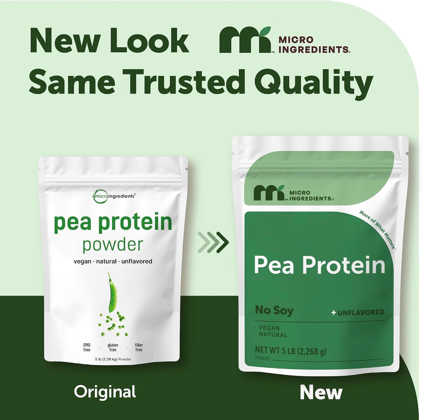 Micro Ingredients North American Grown, Pea Protein Powder, 5 Pounds | Plant Based, Unflavored | Complete Vegan Protein Source with BCAAs & EAAs – 27g Serving | Non-GMO, Keto Friendly
