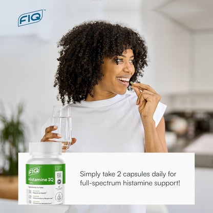 Formula IQ - Histamine IQ - Diamine Oxidase (DAO) Enzyme Supplement - DAO Histamine Blocker - Immune Support - 60 Capsules