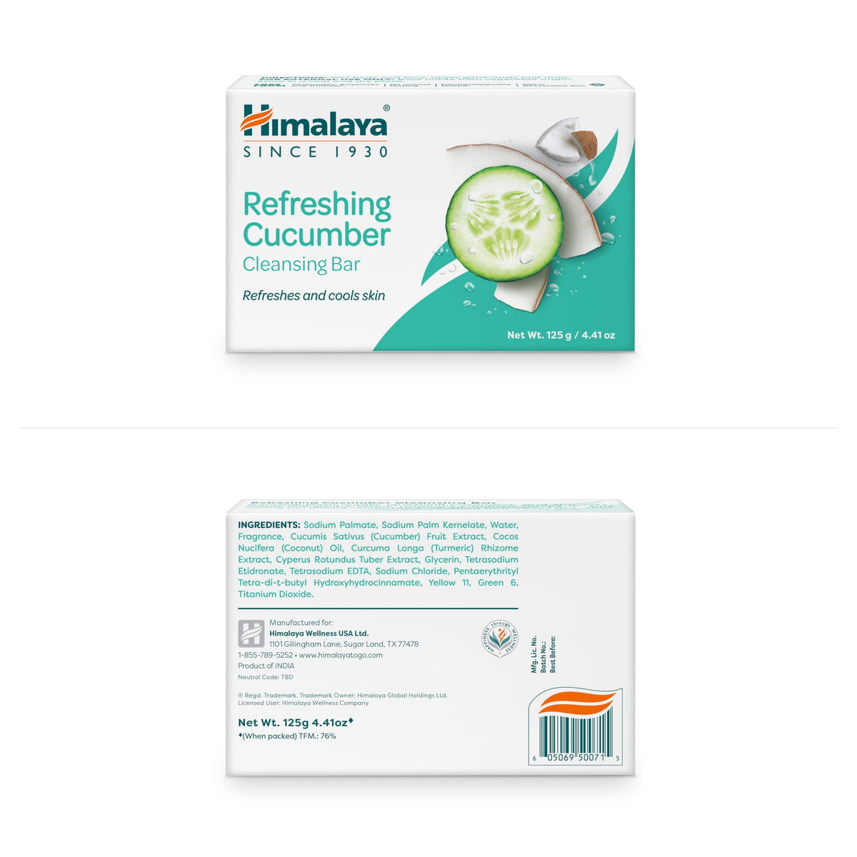 Himalaya Nourishing Cream & Honey Cleansing Bar Soap, 4.41 oz, 6 Pack