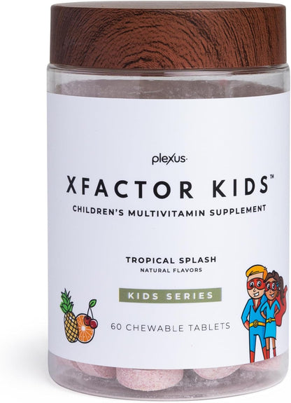 Plexus® Xfactor Kids™ 60 Chewable Tablets | Chewable multivitamin + probiotic for kids with 13 essential vitamins, 4 billion CFUs, supports growth and immune health